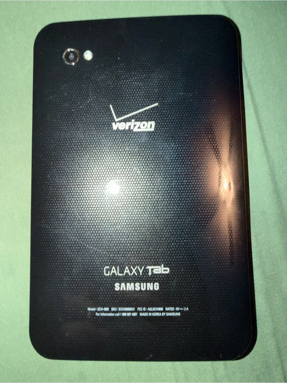 Black Galaxy VerizonTablet with Touchscreen Display